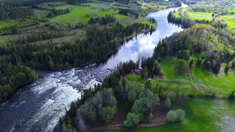 ristafallet waterfall in the western part of jamtland is listed as one of the most beautiful waterfalls in sweden.