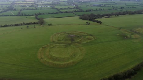 atmospheric and scenic footage of the hill of tara during the evening