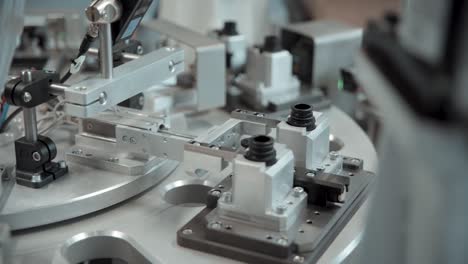 robotic arm working in a production line