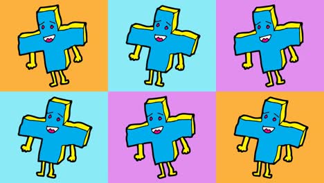 niños dibujando arte pop fondo sin costuras con tema de más