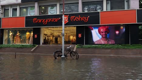 buildings and houses are submerged in water. rain water logged road, due to super cyclone amphan. the devastation has made many damages to west bengal state.