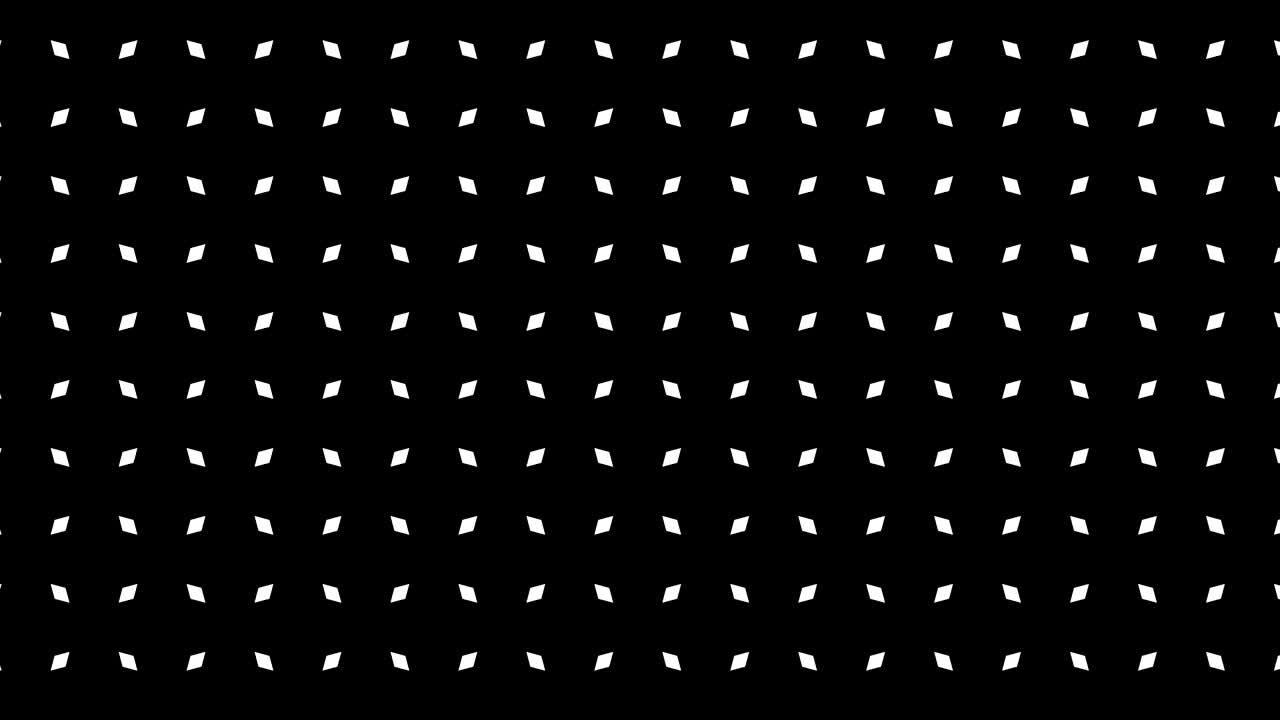 2D graphic video pattern that moves to the lower right with zoom, composed of designs and shapes with multicolored textures.