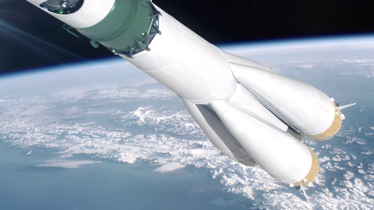 sobrevuelo del cohete espacial vostok soviético