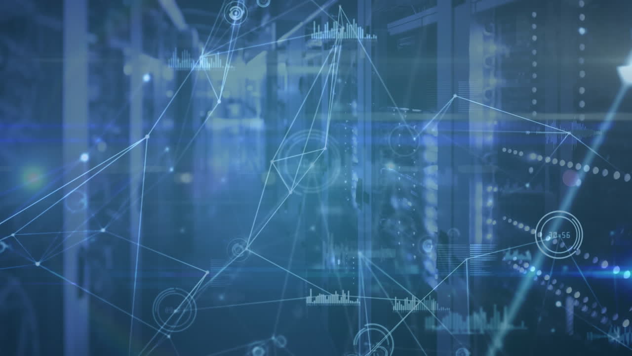 Animation of network of connections