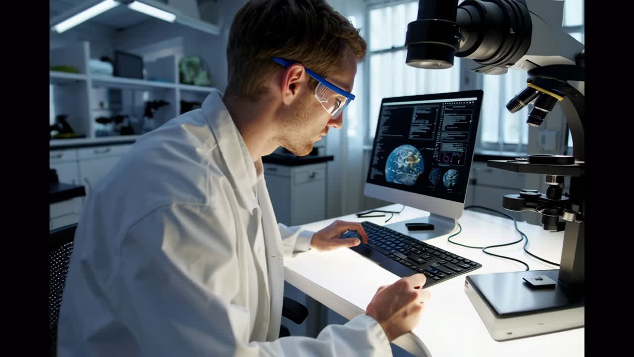 Científico trabajando en un laboratorio