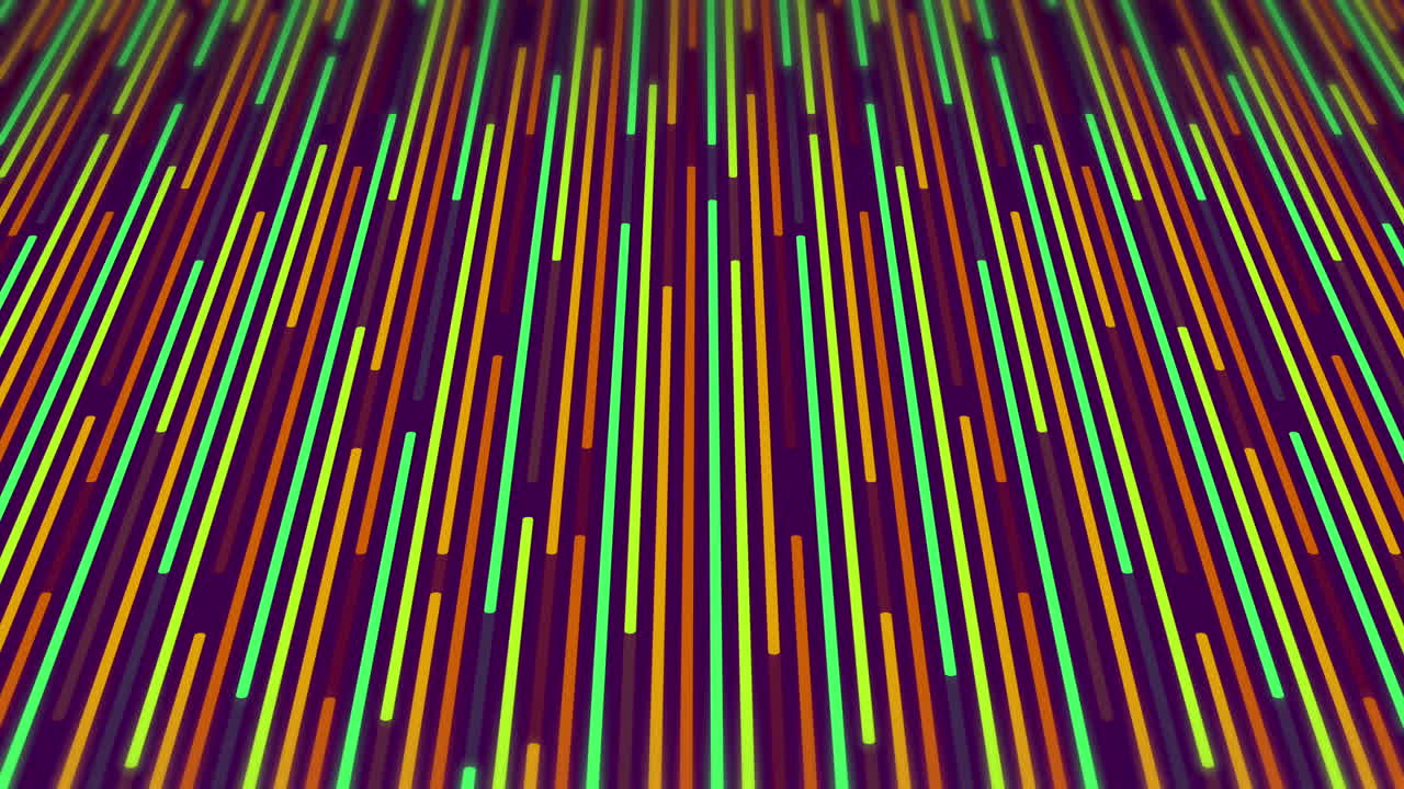 líneas coloridas descendentes en el fondo de la perspectiva