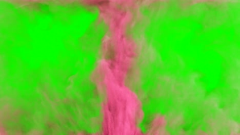 pink colored smoke swirling powder cloud for transitions and overlay