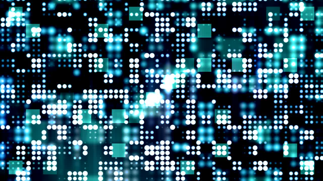 cuadrícula de luz azul intermitente