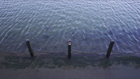 weston super mare, somerset, england, december 23, 2019: marine lake built in nineteen twenty seven to facilitate bathing at low tide.
