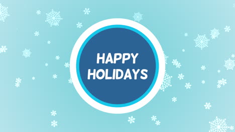 Happy-Holidays-with-fall-snowflakes-on-blue-gradient
