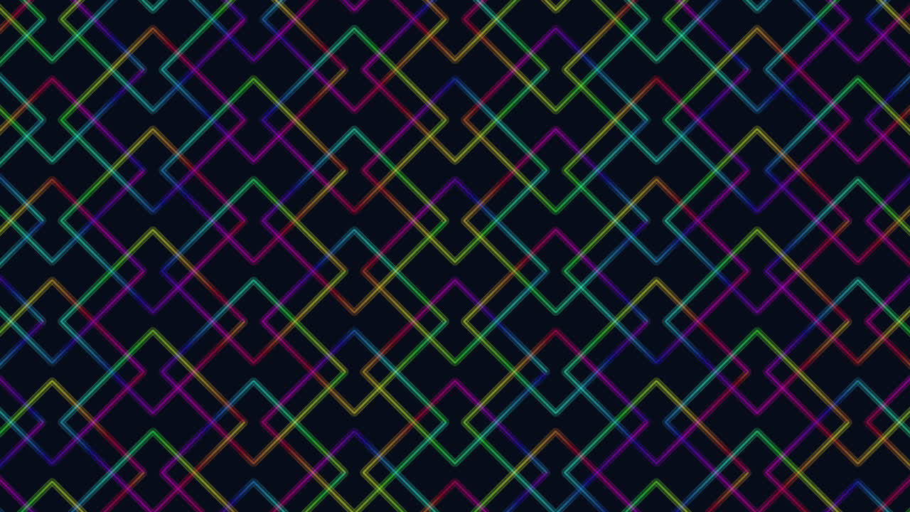 patrón de diamante geométrico en tonos de azul y púrpura sobre fondo negro