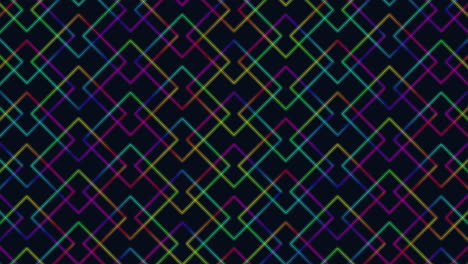 geometric diamond pattern in shades of blue and purple on black background