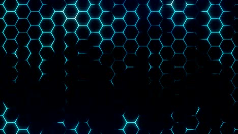 abstract hexagonal background. sci-fi modern texture for cyberspace concept. seamless loop.