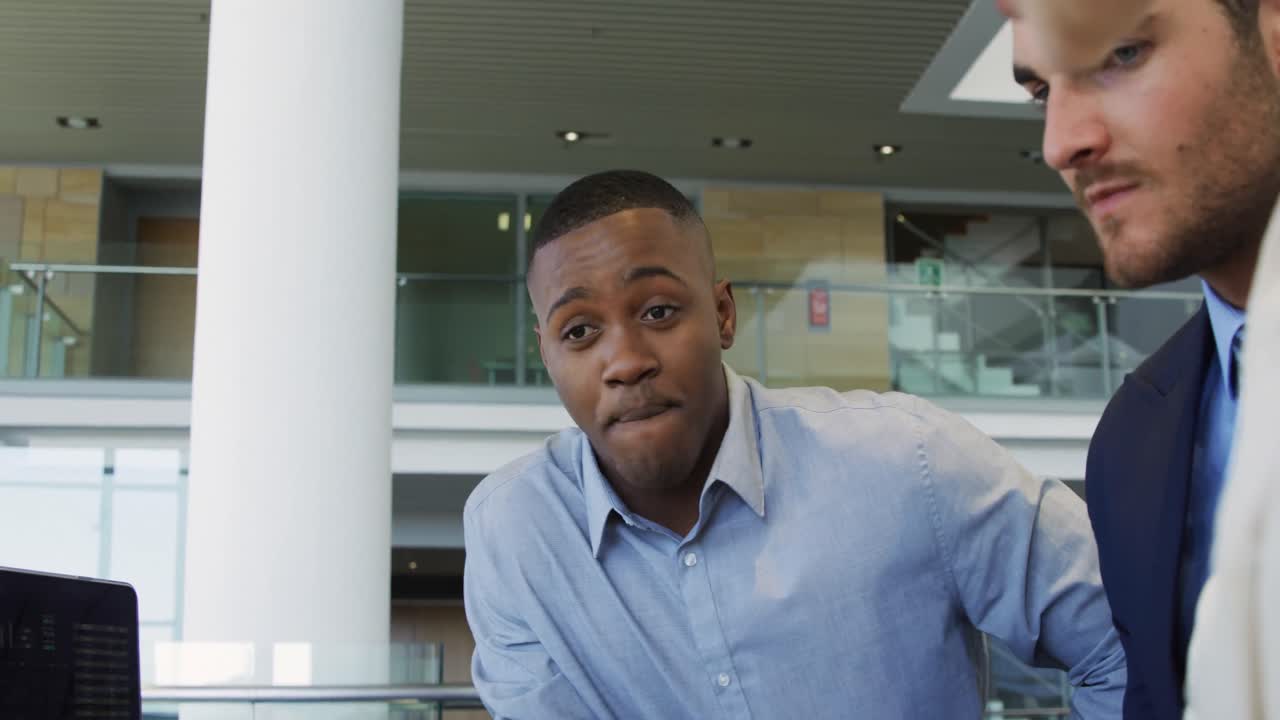 Young business people meeting in a modern office