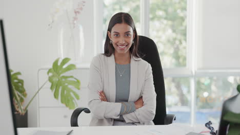 Face,-pride-and-a-woman-with-arms-crossed