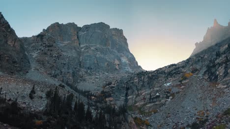 views of the mountains from emerald lake in rocky mountain national park in colorado