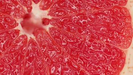 closeup of red grapefruit.