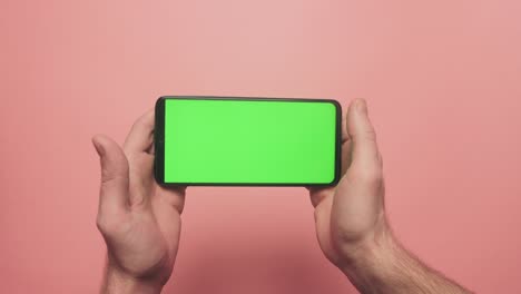 green screen phone horizontal