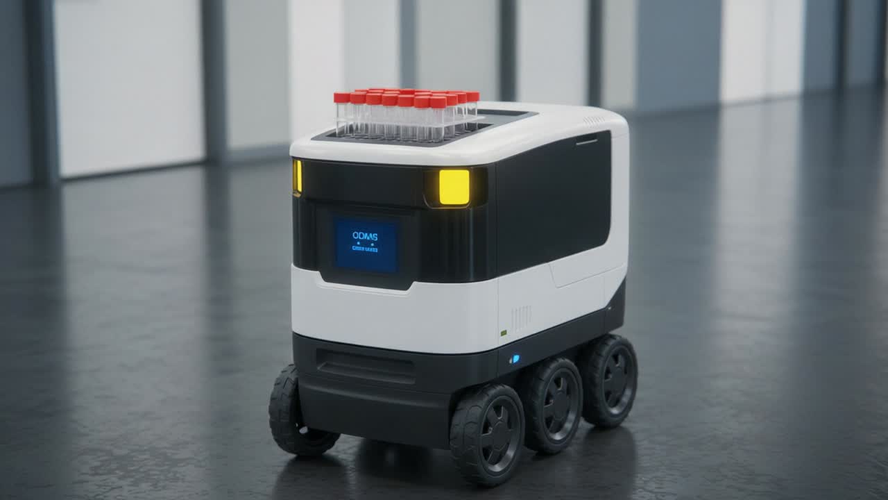 Autonomous Laboratory Robot Transporting Samples with Precision and Efficiency in a Modern Scientific Environment