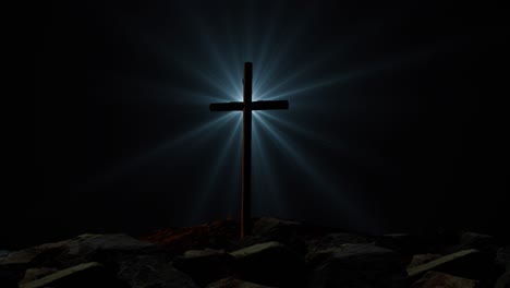 4k-crucifix-on-rocks-on-dark-or-black-background