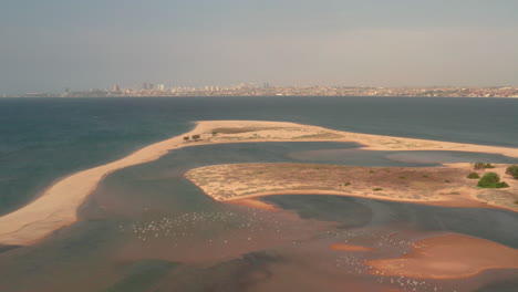 Volando-Sobre-La-Isla-De-Mussulo,-Angola,-áfrica-24