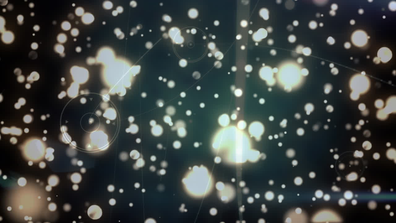 연결 네트워크를 통해 반 ⁇ 이는 반점의 애니메이션