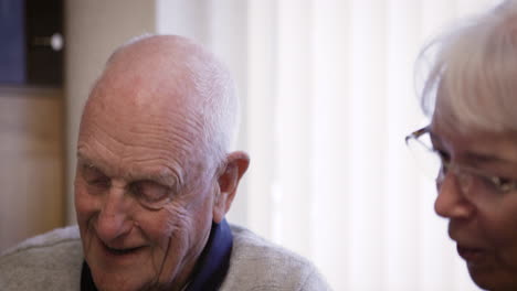a heartwarming portrait of an elderly couple