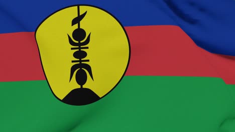 flag new caledonia patriotism national freedom, seamless loop