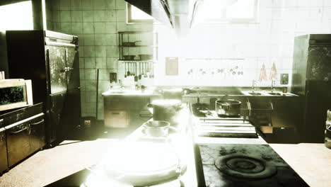 abandoned and dirty kitchen