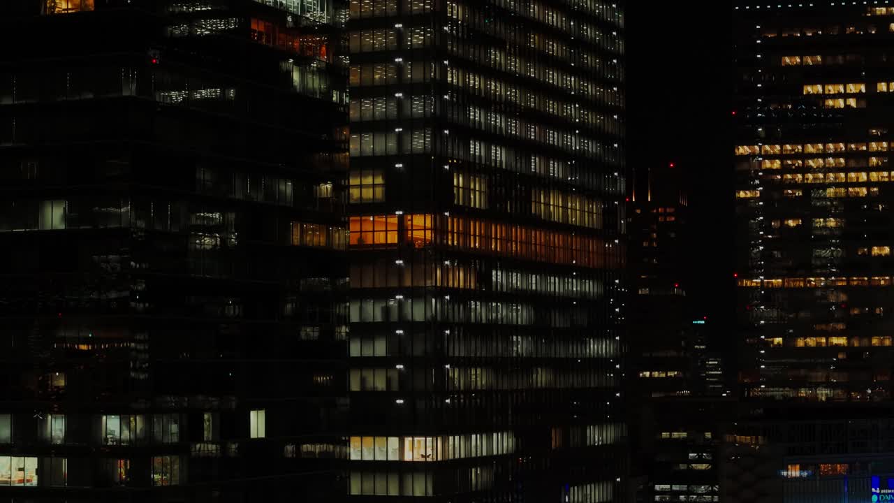 Night Cityscape of Modern Buildings