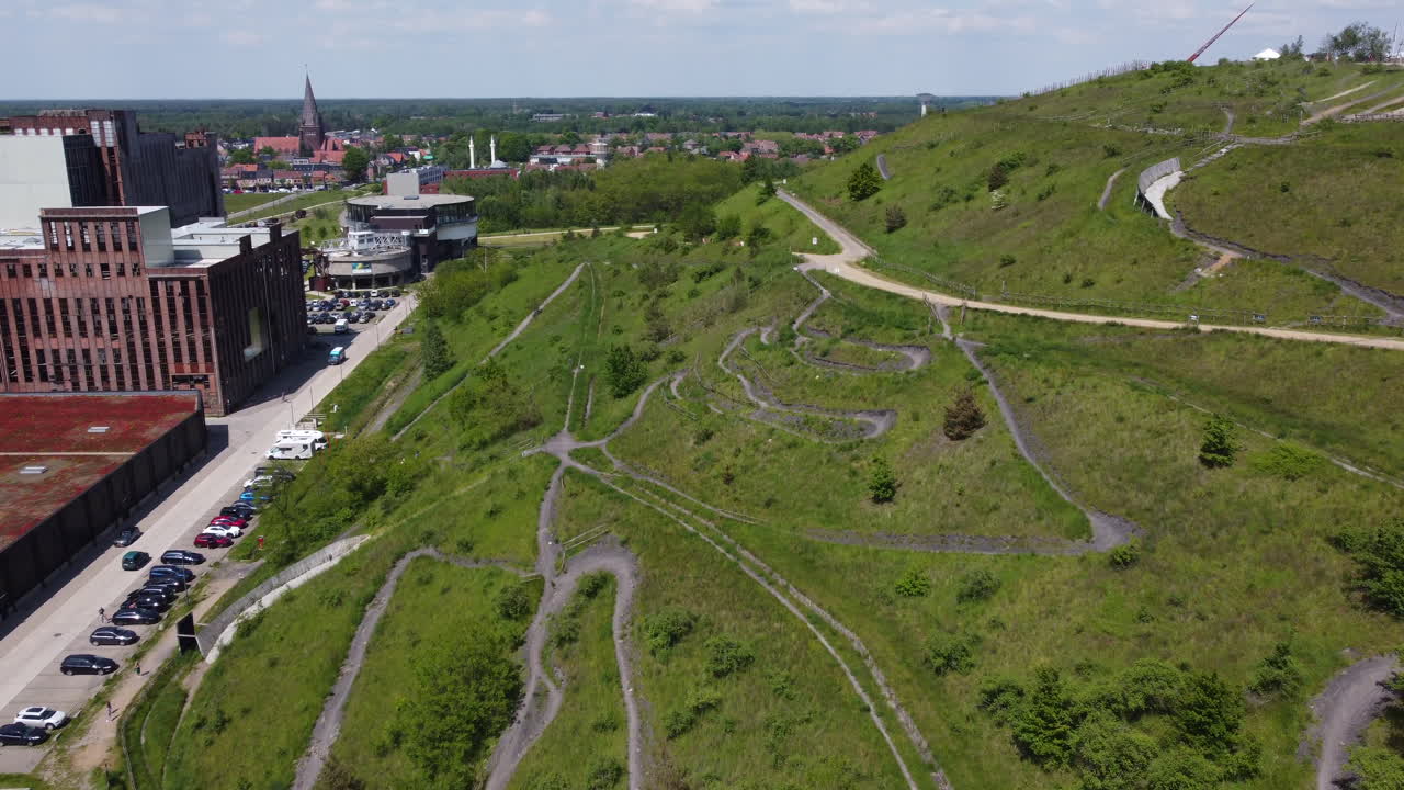 спускная трасса для горных велосипедов на шахте в берингене