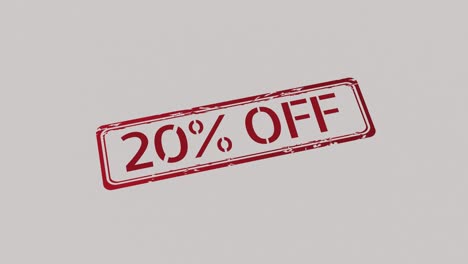 20% de descuento en el sello