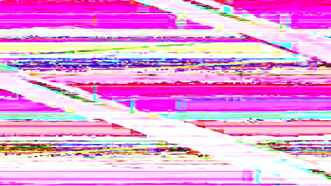 transición de glitch real distorsión de la señal digital