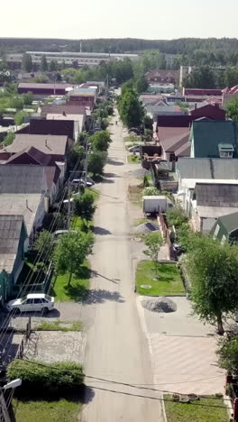 small town street view