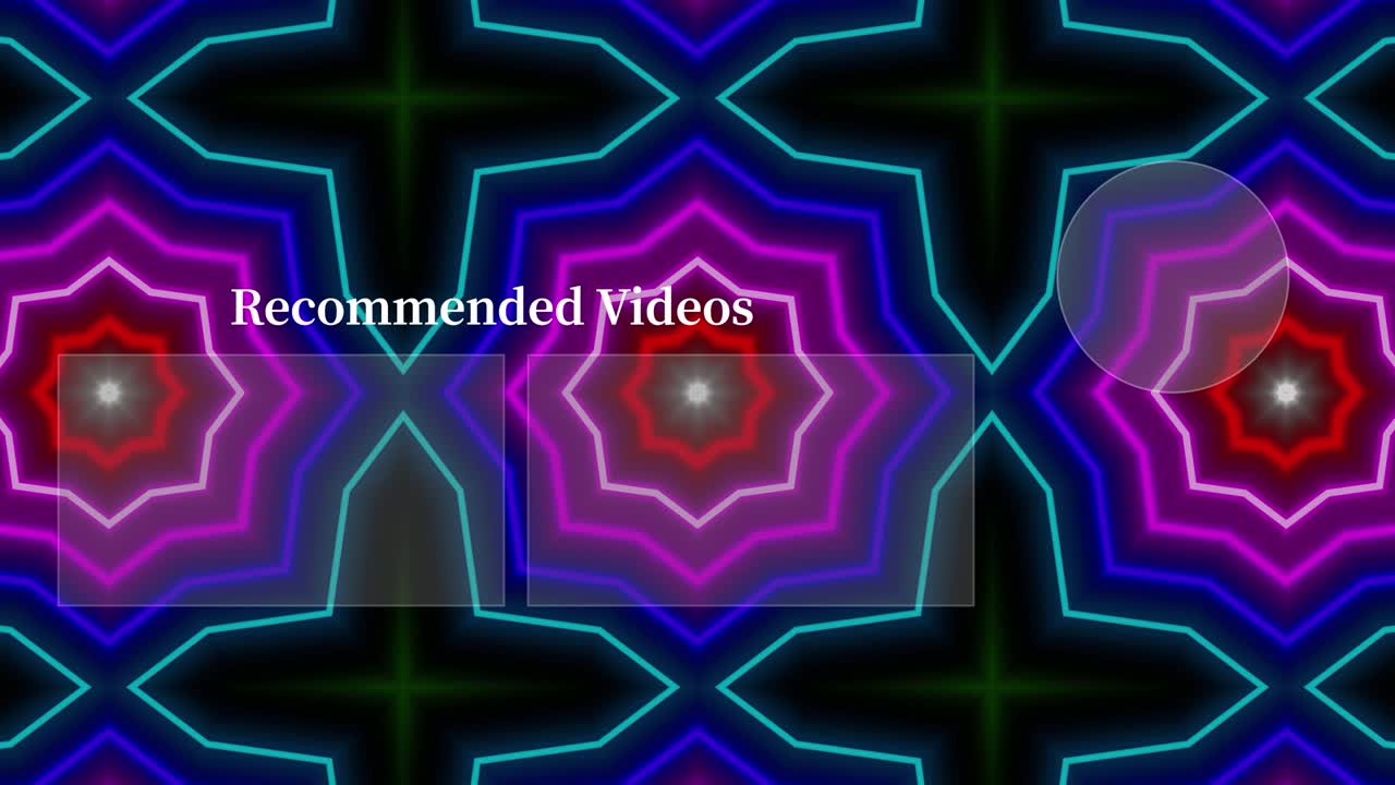 patrón de signo de neón tarjeta de finalización pantalla de finalización gráficos de movimiento