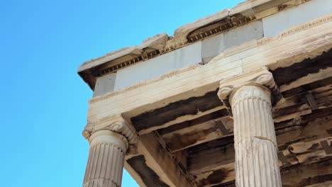 ancient greek architecture: close-up of acropolis columns