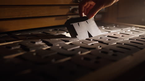 vintage letterpress printing tools