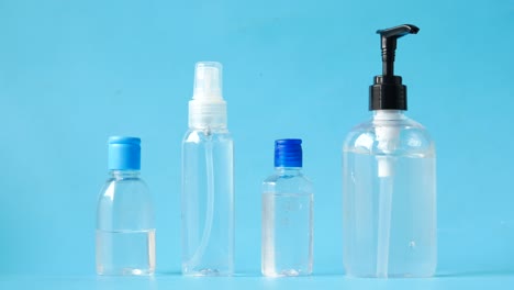 different types of hand sanitizer bottles