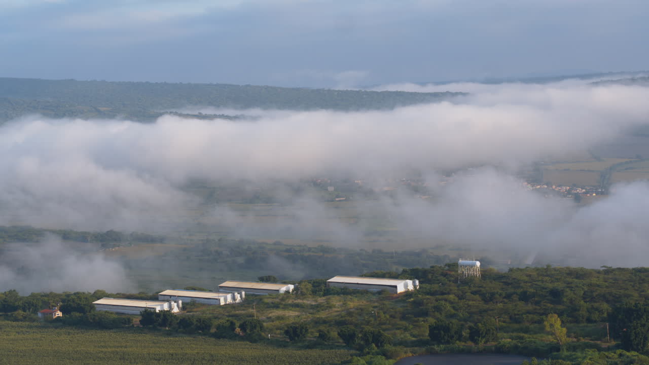 Flight Over Jalisco Mexico Farm