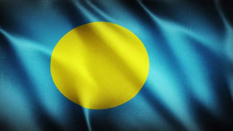 flag of palau waving background