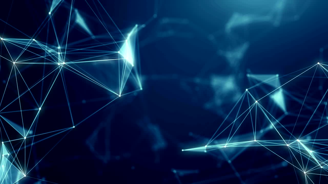 plexus abstracto de red títulos de tecnología ciencia de fondo bucle