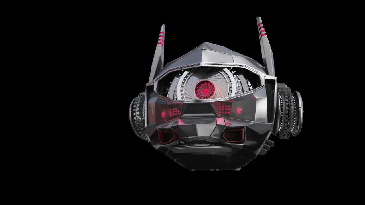 미래형 로봇 머리