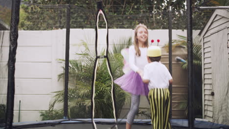 everyday is a jump with a trampoline around