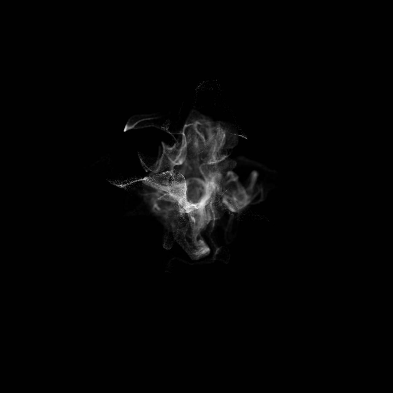 추상적인 연기 입자