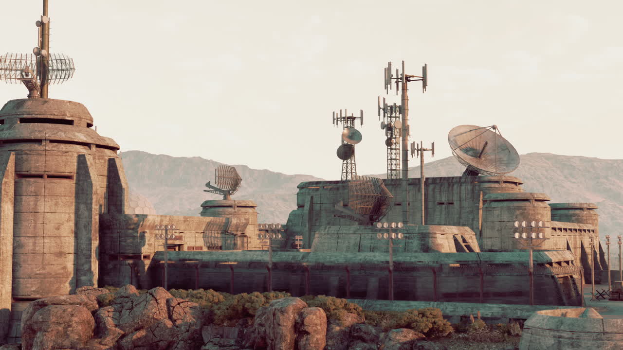 포스트 아포칼립스 사막 통신 포스트