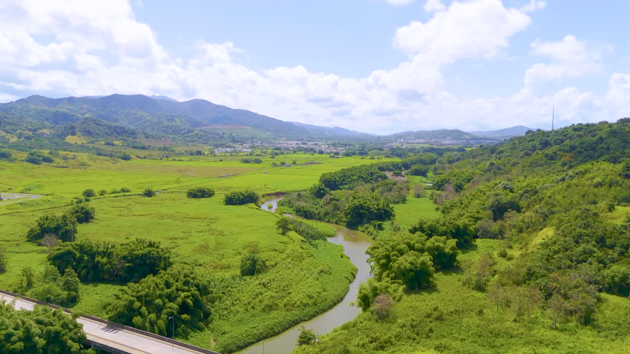Drone footage of a Golf Course in Gurabo, Puerto Rico. Captures lush fairways, tropical scenery, and mountain views—ideal for travel, real estate, sports, and outdoor lifestyle content