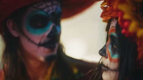 day of the dead costume portrait