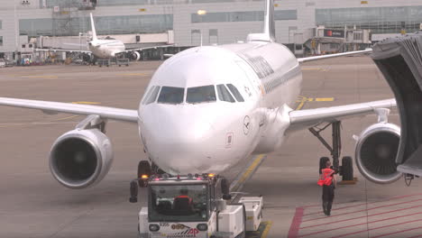 aircraft getting ready for takeoff