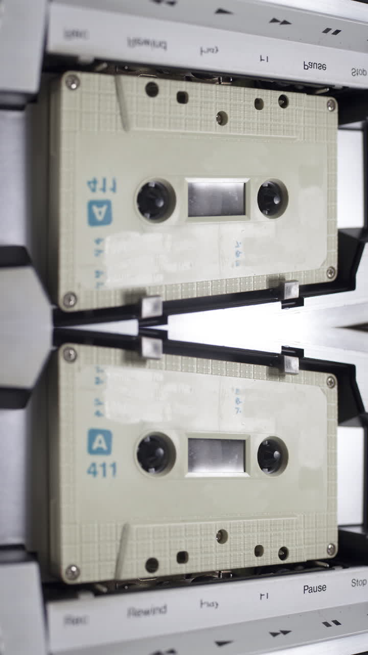 cinta de cassette en vertical