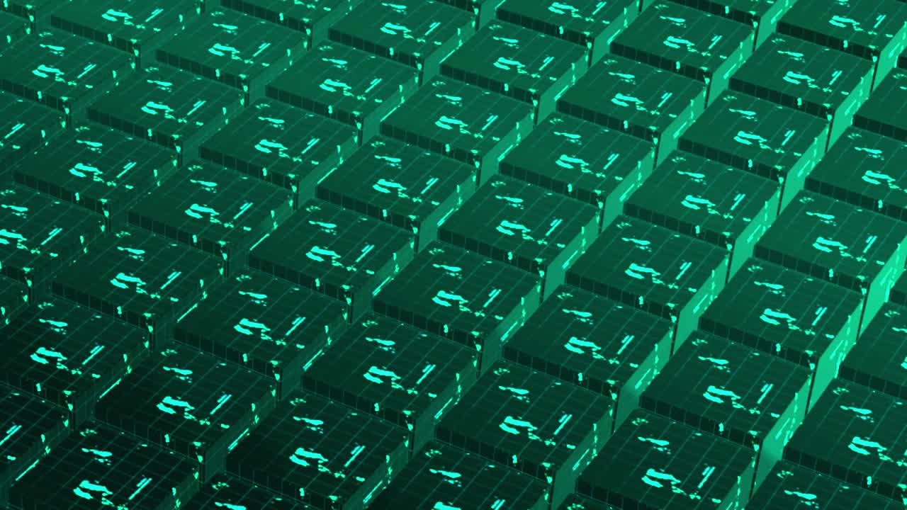 Abstract 3D Grid Pattern